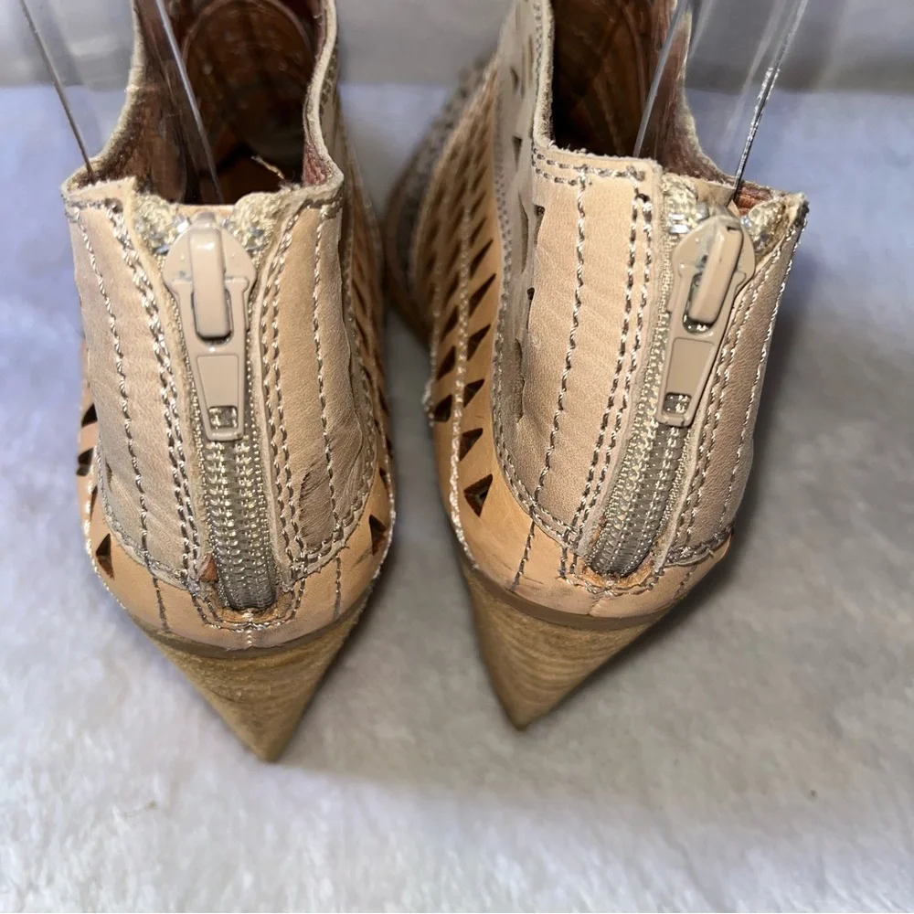 Jeffrey Campbell for Free People Faviola Color Block Cutout Western Booties 7.5